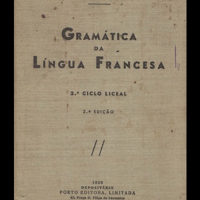Gramática da Língua Francesa | de Sousa Vieira