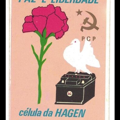 Autocolante - Paz e Liberdade - PCP Célula da Hagen, Porto Alto