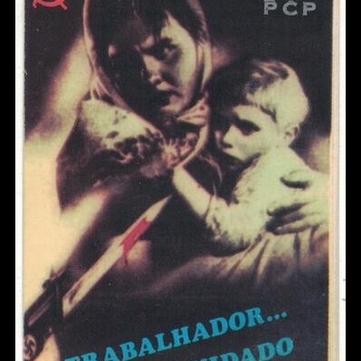 Autocolante - PCP C. T. Lavradio - Trabalhador... Cuidado