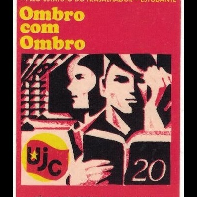 Autocolante - Ombro com Ombro - Células de Jovens Trabalhadores Estudantes Comunistas
