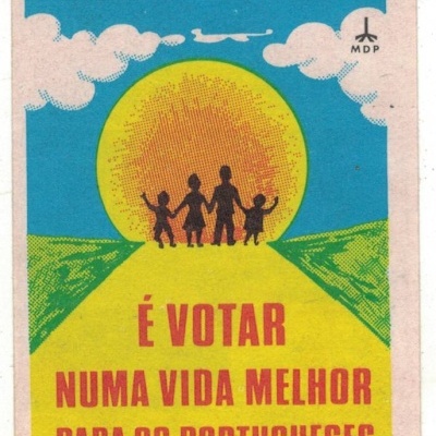 Autocolante - MDP - Votar na Esquerda é Votar numa Vida Melhor para os Portugueses