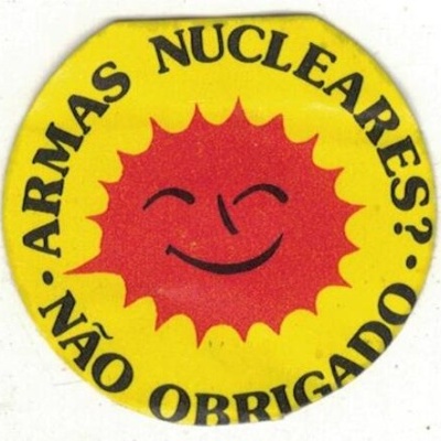 Autocolante - Armas Nucleares? Não Obrigado