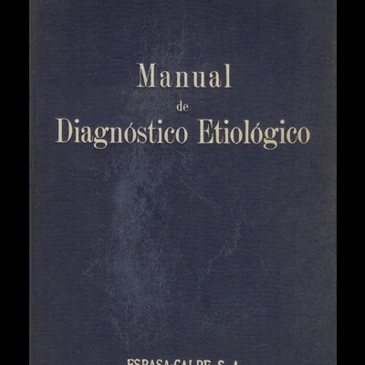 Manual de Diagnóstico Etiológico | de G. Marañón