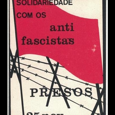 Autocolante - Solidariedade com os Anti-Fascistas Presos - 25 Nov.