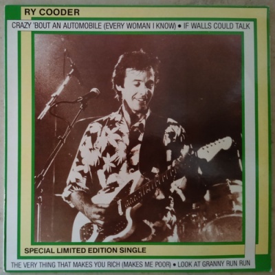 Ry Cooder | Crazy 'Bout An Automobile (Every Woman I Know) [Maxi-EP]