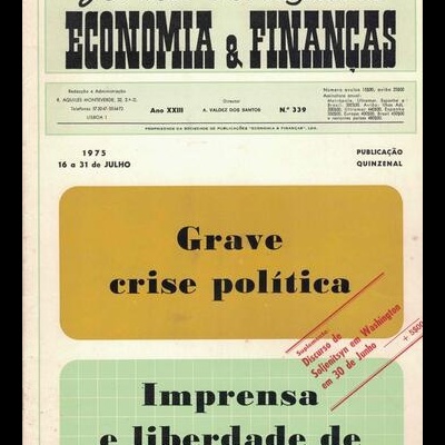 Jornal Português de Economia e Finanças - Ano XXIII - N.º 339 - 16 a 31 de Julho de 1975