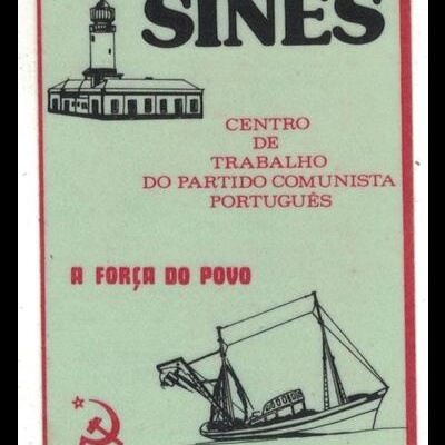 Autocolante - Sines - Centro de Trabalho do Partido Comunista Português