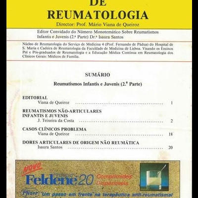 Cadernos de Reumatologia - Vol. 3 - N.º 1 - Janeiro/Março 1992