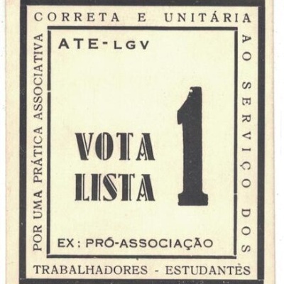 Autocolante - ATE-LGV Vota Lista 1