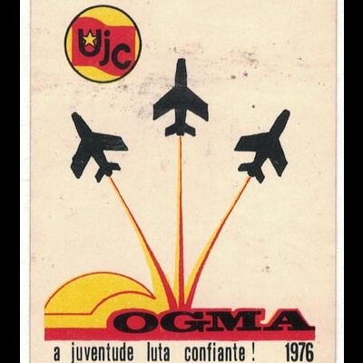 Autocolante - UJC OGMA - A Juventude Luta Confiante! 1976
