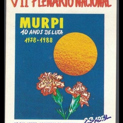 Autocolante - VII Plenário Nacional - MURPI - 10 Anos de Luta 1978-1988