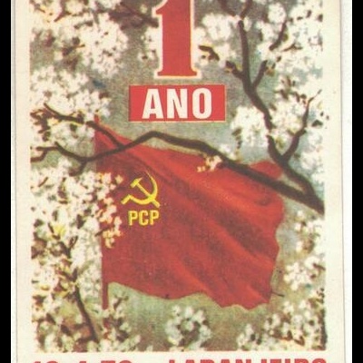 Autocolante - PCP 1 Ano - 12-4-1976 Laranjeiro