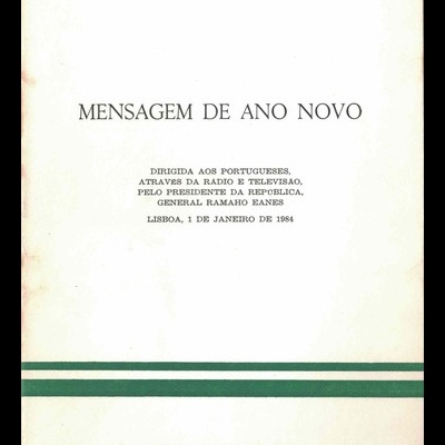 Mensagem de Ano Novo | de Ramalho Eanes