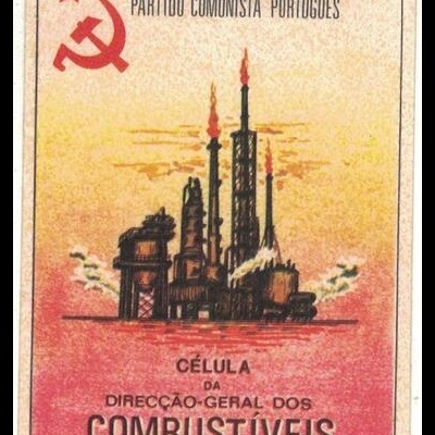 Autocolante - Partido Comunista Português - Célula da Direcção-Geral dos Combustíveis