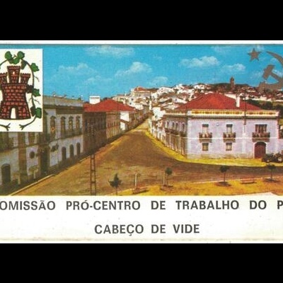 Autocolante - Comissão Pró-Centro de Trabalho do PCP, Cabeço de Vide