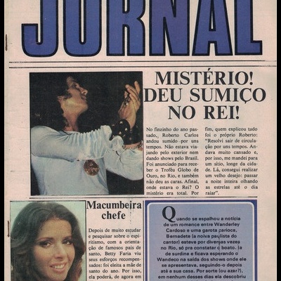 Jornal Capricho - Ano XXII - N.º 318 - 17 de Janeiro de 1973