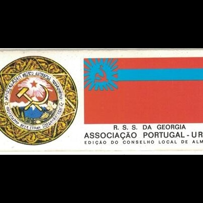 Autocolante - R. S. S. da Georgia - Associação Portugal-URSS - Edição do Conselho Loval de Almada