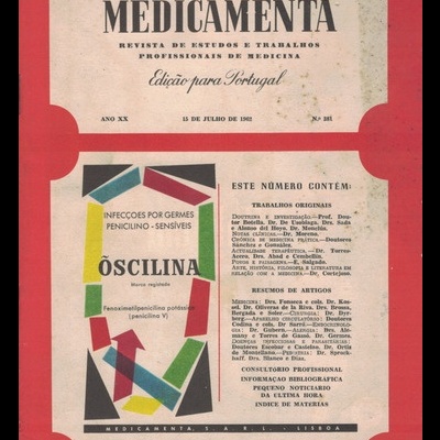 Medicamenta - Ano XX - N.º 381 - 15 de Julho de 1962