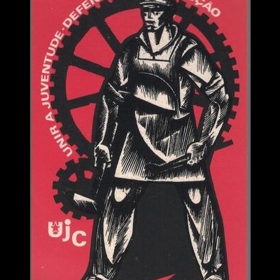 Autocolante - UJC - Unir a Juventude - Defender a Revolução