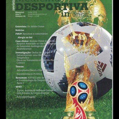 Revista de Medicina Desportiva informa - Ano 9 - N.º 4 - Julho 2018