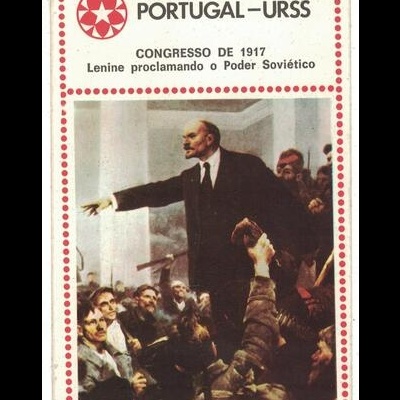 Autocolante - Associação Portugal - URSS: Congresso de 1917