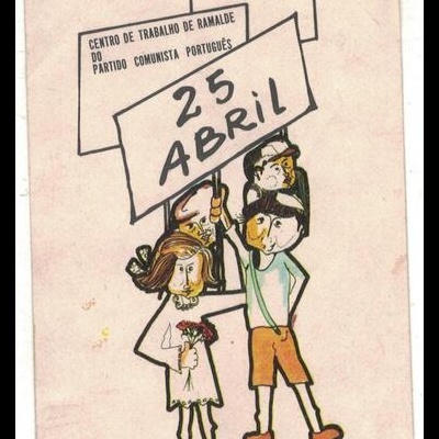 Autocolante - 25 Abril - Centro de Trabalho de Ramalde do Partido Comunista Português