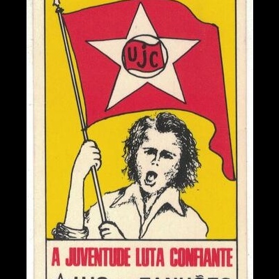 Autocolante - A Juventude Luta Confiante - UJC de Fanhões