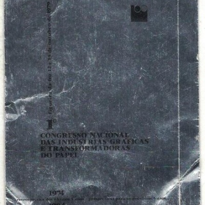 Autocolante - 1.º Congresso Nacional das Indústrias Gráficas e Transformadoras do Papel