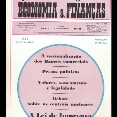 Jornal Português de Economia e Finanças - Ano XXII - N.º 332 - 1 a 15 de Abril de 1975