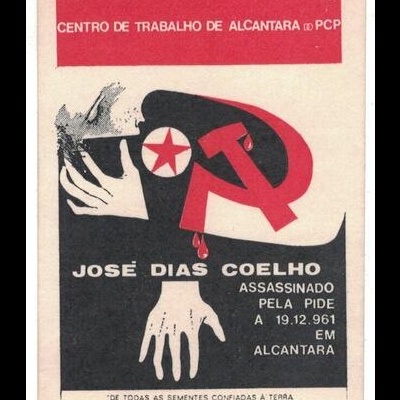 Autocolante - Centro de Trabalho de Alcântara do PCP - José Dias Coelho