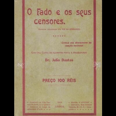 O Fado e os Seus Censores | de Avelino de Sousa