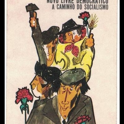 Autocolante - Começou a Construção de um Portugal Novo Livre Democrático a Caminho do Socialismo