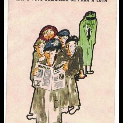 Autocolante - Mas o Povo Organizou-se Para a Luta