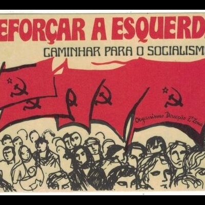 Autocolante - PCP Organismo Direcção 2.ª Zona - Reforçar a Esquerda - Caminhar para o Socialismo