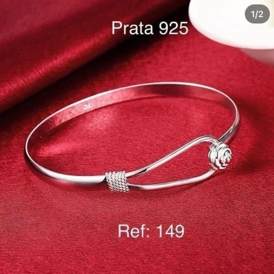 149 Pulseira Flor de Prata