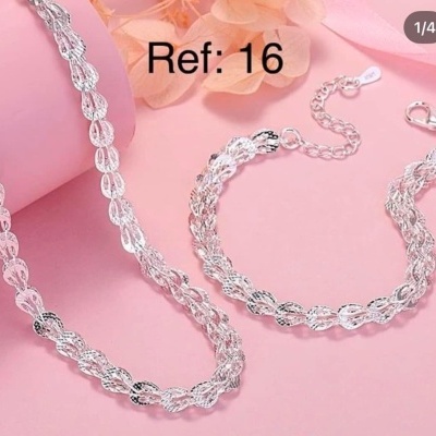 16 Conjunto Escamas de Prata