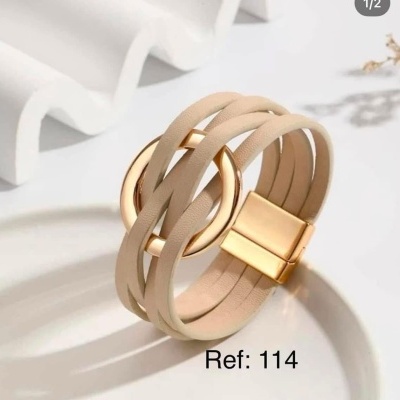 113/114 Pulseira Couro