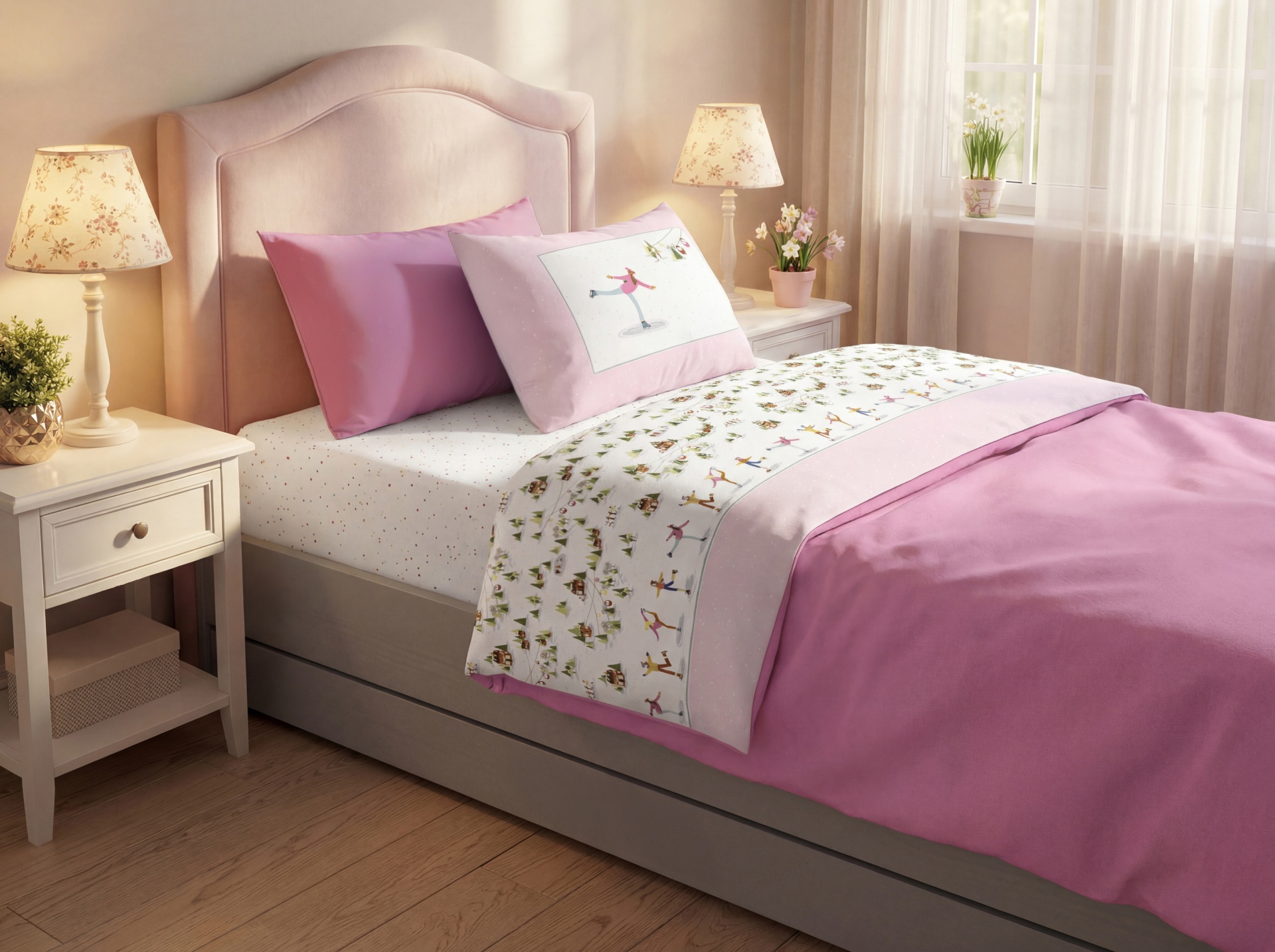 Jogo de cama Flanela Laminada Winterland Jogo de cama Flanela Laminada Winterland