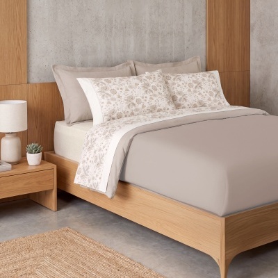 Jogo de cama Flanela Terrazzo