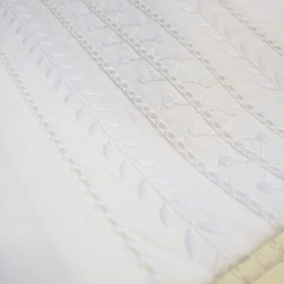 Jogo de Cama Bordado "Jardim de Algodão"