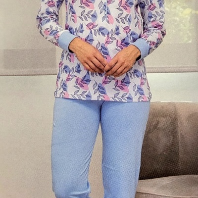 Pijama de Senhora Manga Comprida "Folhagem"