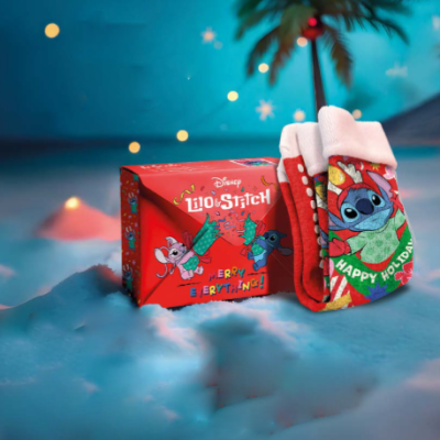 Meias de menina Disney "Lilo & Stitch - Happy Holidays"