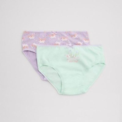 Pack de 2 cuecas de menina "Unicórnios"