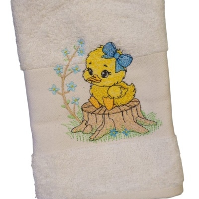 Pano Turco com Bordado "Patinho"