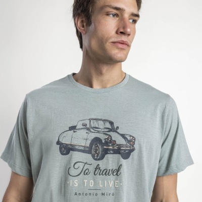 Pijama de homem "To travel, is to live"