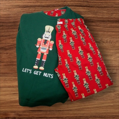 Pijama festivo de homem e menino "Quebra-Nozes"