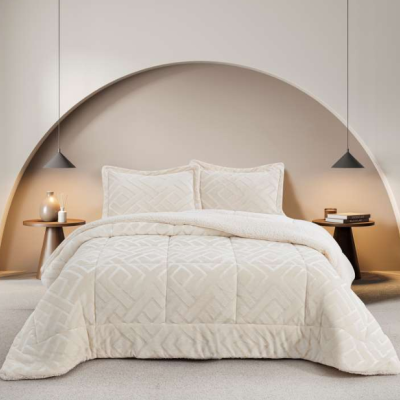 Edredon com pêlo de borrego Silvia