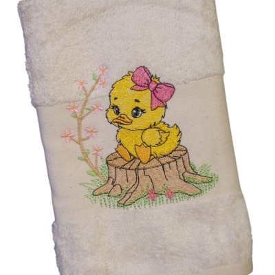 Pano Turco com Bordado "Patinho"