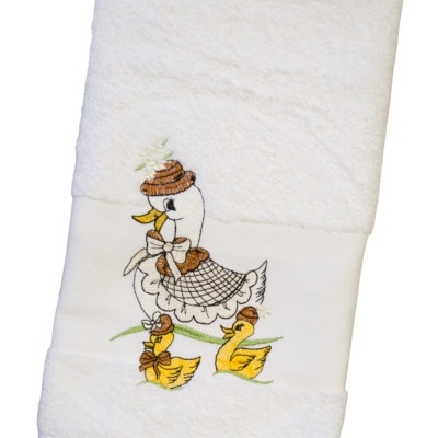 Pano Turco Bordado "Patos"
