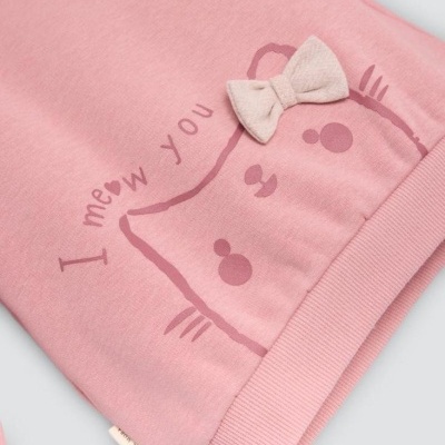 Conjunto de menina "I meow you"